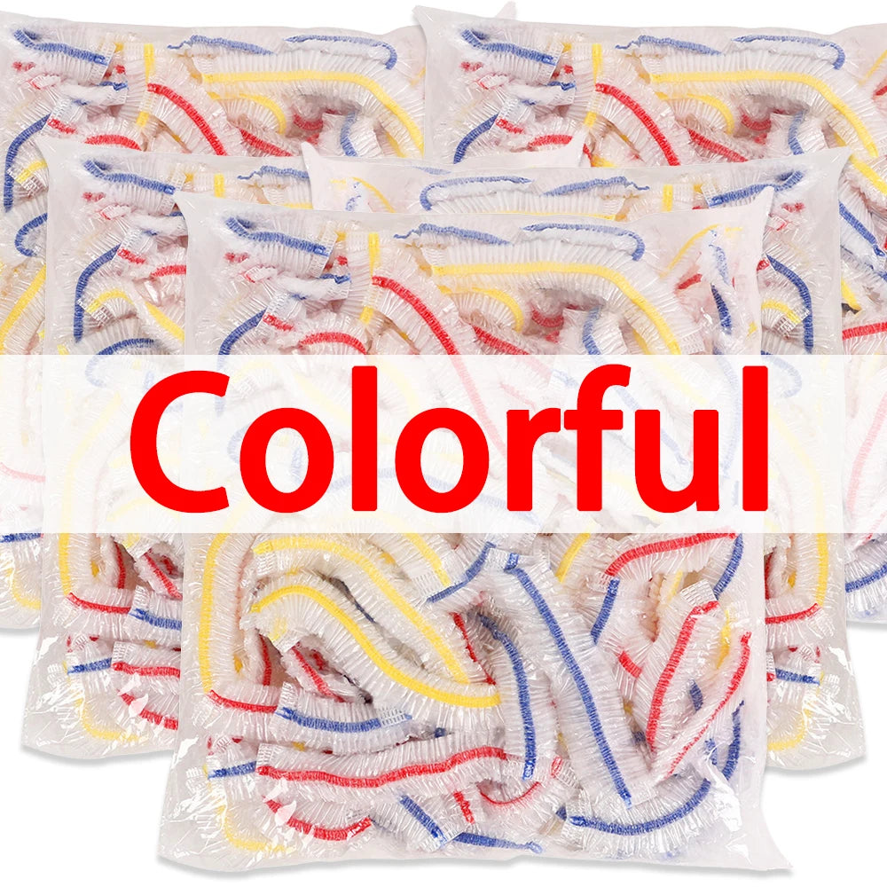 50/500PCS Disposable Elastic Food Covers – Plastic Stretch Wrap for Kitchen Storage