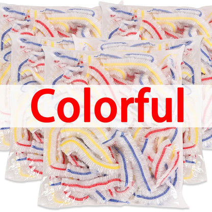 50/500PCS Disposable Elastic Food Covers – Plastic Stretch Wrap for Kitchen Storage