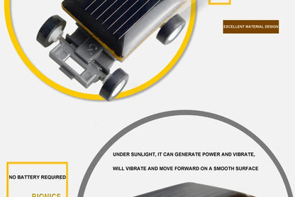 Solar Power Mini Sports Car Smaller Toy Car Educational Gadget Kids Gift Funny Racer