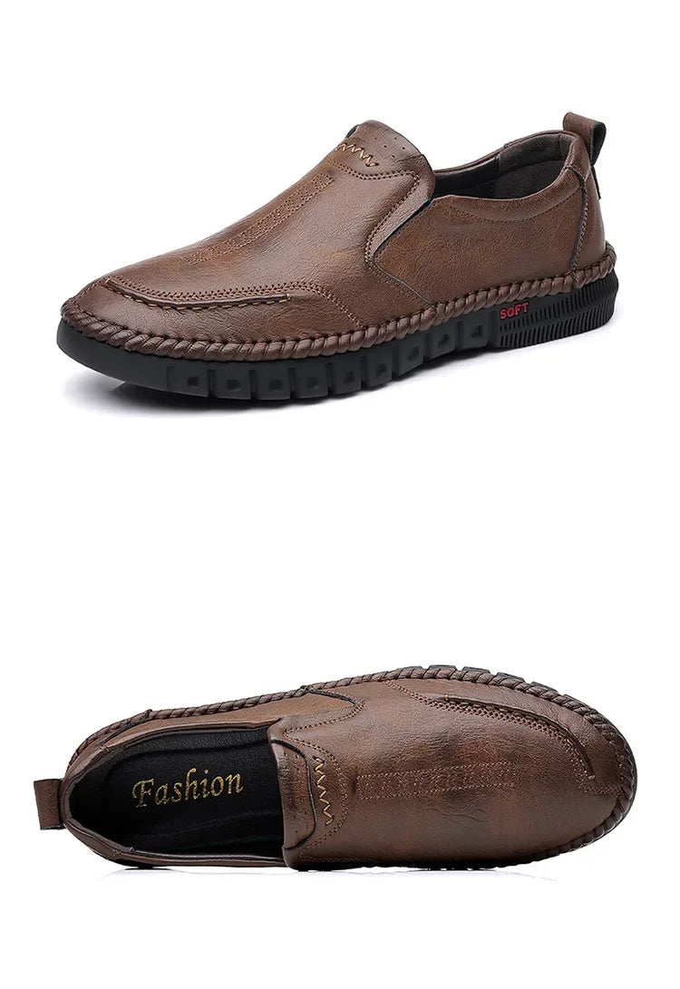 Business Leather Shoes Moccasin Shoes Breathable Men's Casual Loafers Comfortable Shoes for Men Summer Men's Sneakers