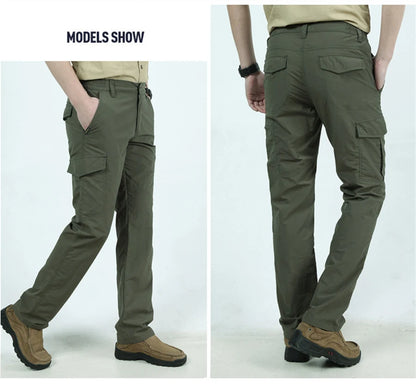 2025 Outdoor Waterproof Tactical Cargo Pants Men Breathable Summer Casual Army Military Long Trousers