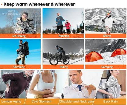 21 Areas Heated Jacket Men Warm Vest USB Self Heating 2025