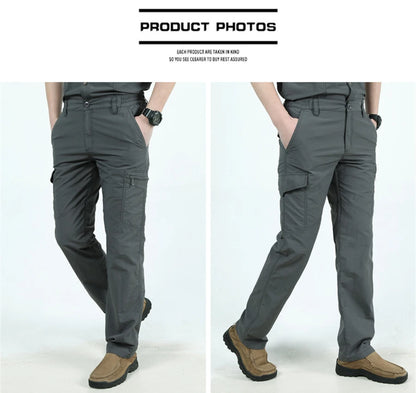 2025 Outdoor Waterproof Tactical Cargo Pants Men Breathable Summer Casual Army Military Long Trousers
