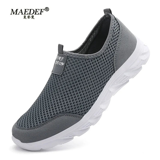 Men Summer Casual Shoes Men Mesh Breathable Outdoor Non Slip Sports Shoe Slip on Loafers for Men Plus Size 38-46