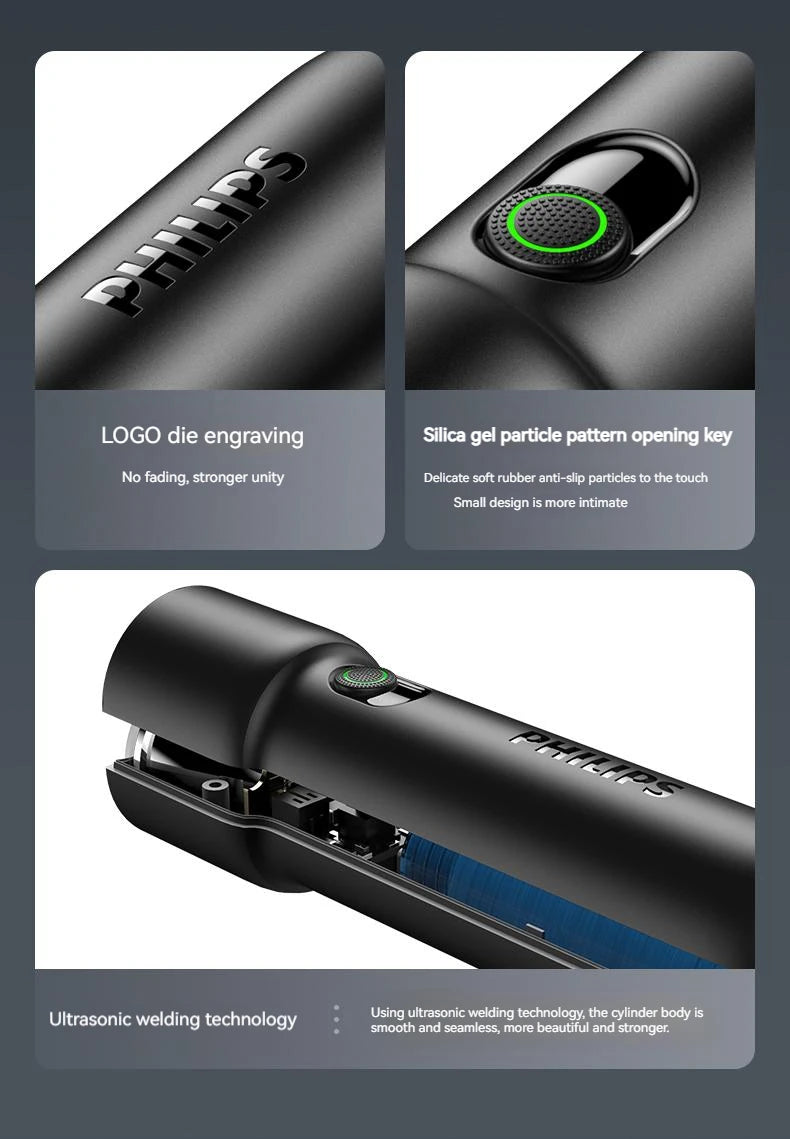Philips New EDC Portable Flashlight Rechargeable LED Flashlights for Defense Personal Self Defense Camping Hiking