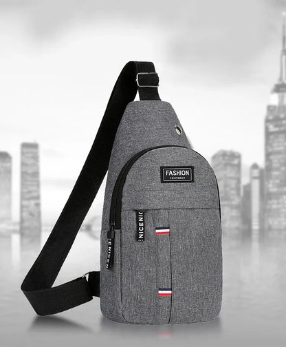 Chest Bag Men's One Shoulder Crossbody Bag Large Capacity Outdoor Sports