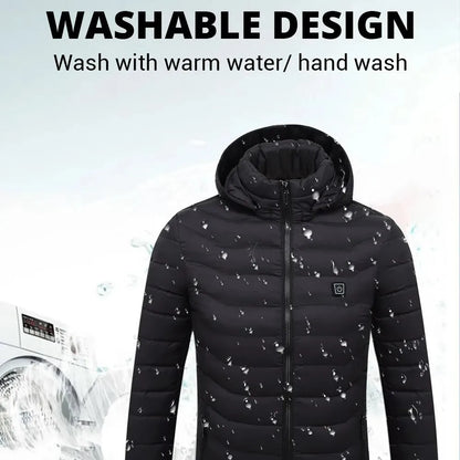 21 Areas Heated Jacket Men Warm Vest USB Self Heating 2025