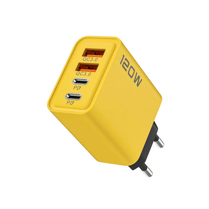 4 Ports USB C PD Charger Quick Charge 3.0 Type C USB Phone Chargers Fast Charging Adapter