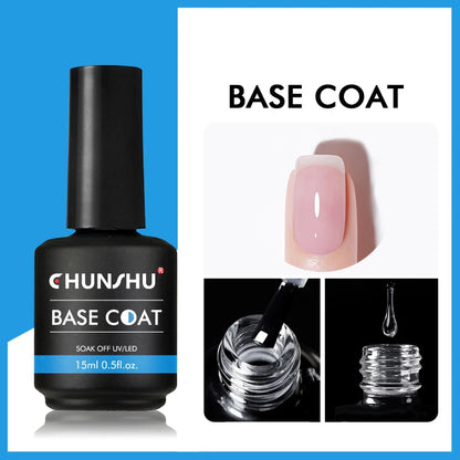 CHUNSHU 6 IN 1 Extension Gel 15ML Builder Nail Gel In A Bottle Semi Permanent Rubber Base Coat Self-leveling UV Construction Gel