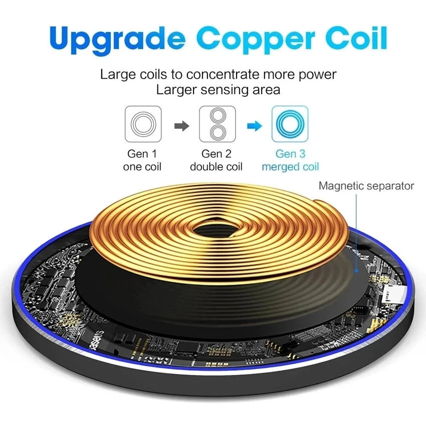 200W Fast  Wireless Charger For Phone  Wireless Charging Pad