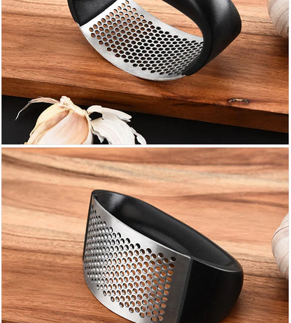 Stainless Steel Garlic Press Manual  Mincer Chopping