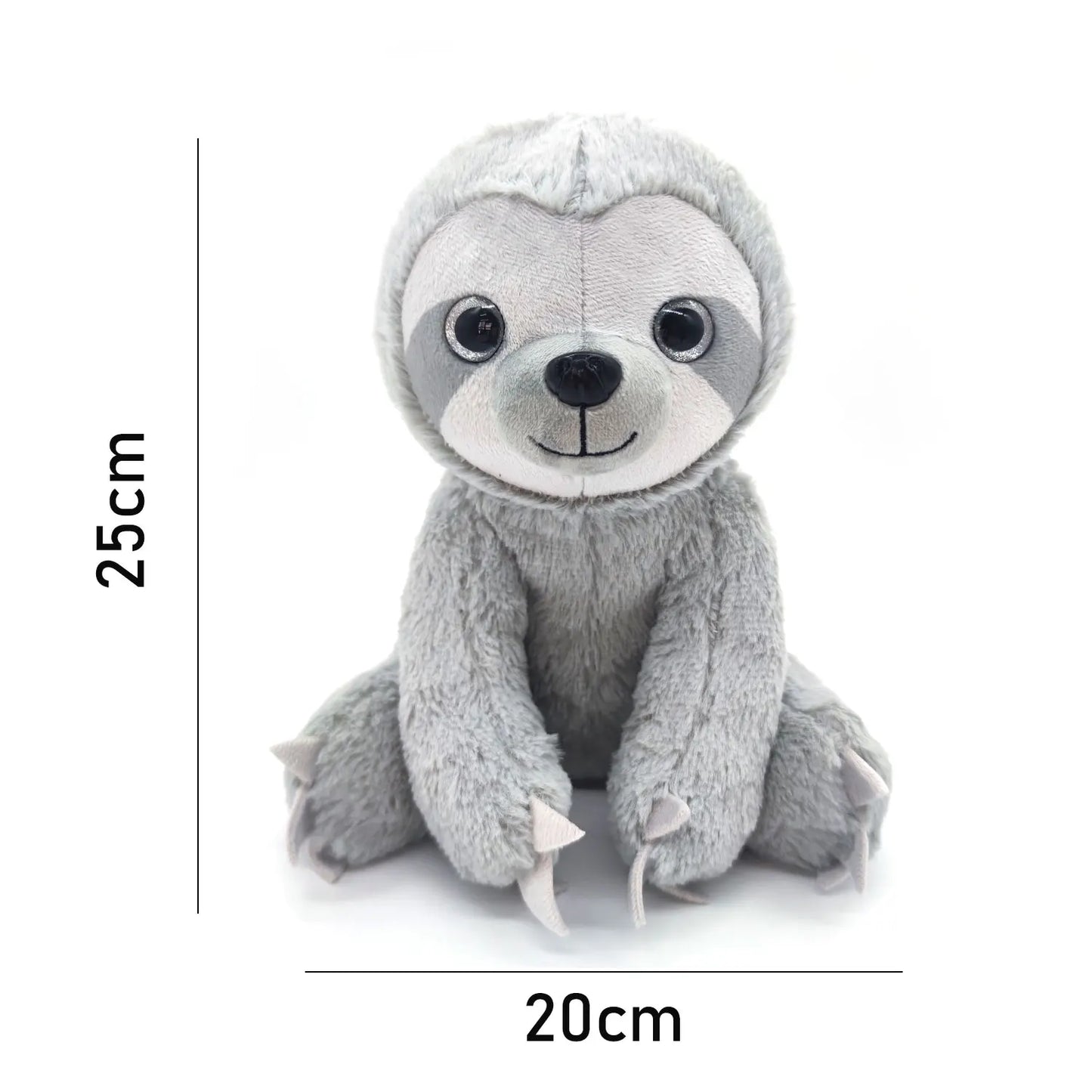 Beautiful sloth simulation plush toy 25 cm sloth doll gift cloth doll holiday birthday gift brown grey sloth for boy girl