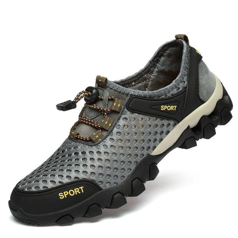 Summer Men's Mesh Sports Shoes Fashion Mountaineering Breathable Lightweight Anti Slip Shoes