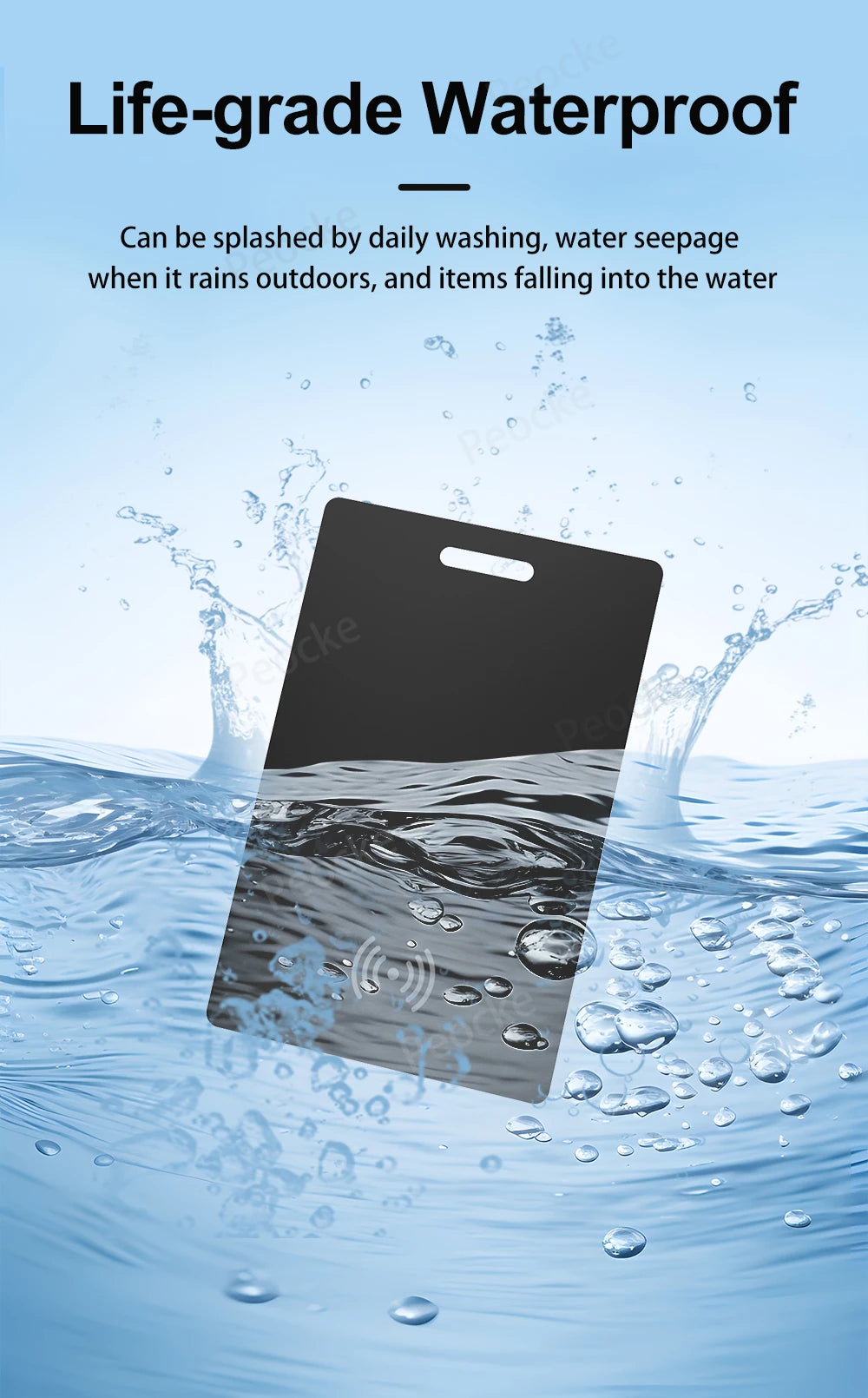 Wallet Anti-loss Card Location Tracking GPS Smart Tag with iPhone Find My Bluetooth Device Ultra-thin Card Wireless Charge IP67