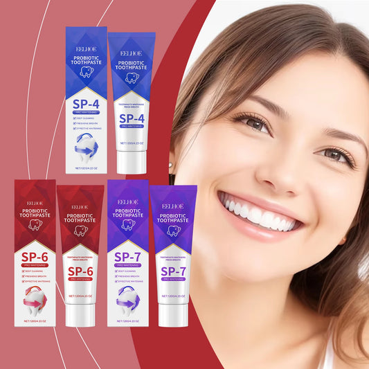 120g Probiotic Toothpaste SP-7 Whitens Teeth Removes Yellow Stains Tooth Whitening Agent Oral Hygiene Cleans and Freshens Breath