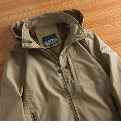 Windbreaker Jackets For Men Motorcycle Military Clothing Waterproof Male 2025