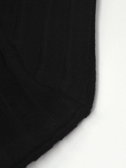 New Mini Dress For Women Autumn Black Solid Turtleneck Long Sleeves Sheath Dress