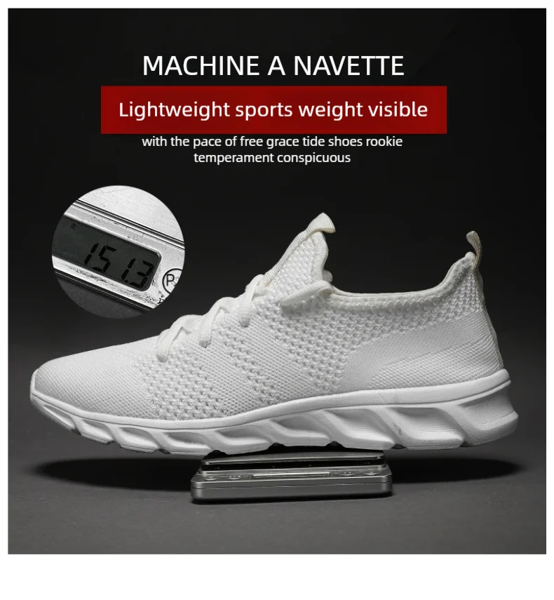 Men's casual sports shoes breathable summer light Soft sole comfort outdoor running shoes