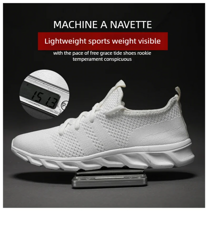 Men's casual sports shoes breathable summer light Soft sole comfort outdoor running shoes