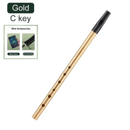 Miwayer Authentic Irish Whistle Flute C/D Key Tin Penny Whistle with 6 Holes Perfect Traditional Irish Music Musical Instrument