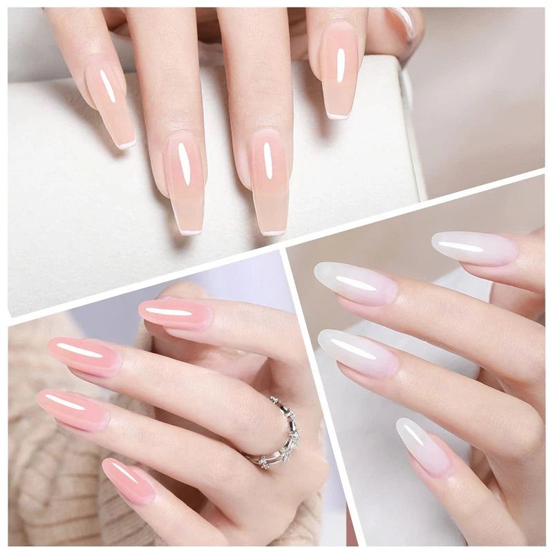 CHUNSHU 6 IN 1 Extension Gel 15ML Builder Nail Gel In A Bottle Semi Permanent Rubber Base Coat Self-leveling UV Construction Gel