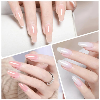 CHUNSHU 6 IN 1 Extension Gel 15ML Builder Nail Gel In A Bottle Semi Permanent Rubber Base Coat Self-leveling UV Construction Gel