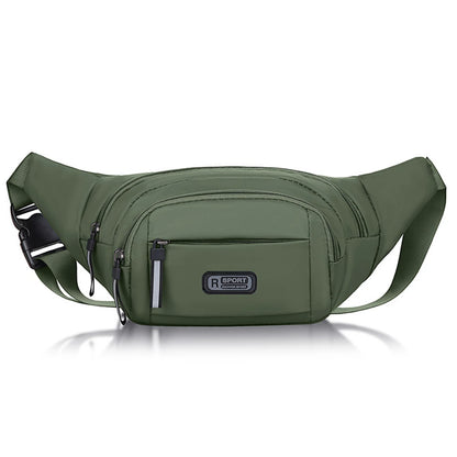 New Pure Canvas Fit Waistpack Mobile Waistpack Men's Sports Outdoor Leisure Running Anti Theft Ultra Thin Invisible.-zmt