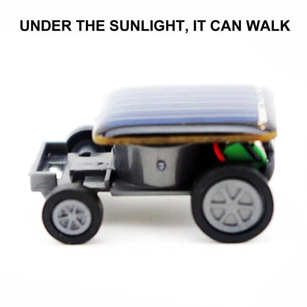 Solar Power Mini Sports Car Smaller Toy Car Educational Gadget Kids Gift Funny Racer