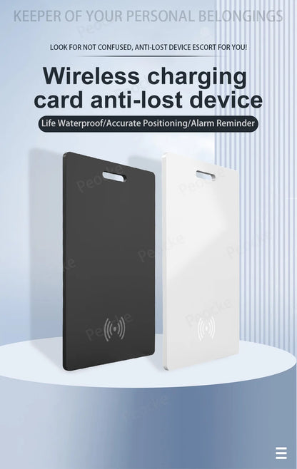 Wallet Anti-loss Card Location Tracking GPS Smart Tag with iPhone Find My Bluetooth Device Ultra-thin Card Wireless Charge IP67
