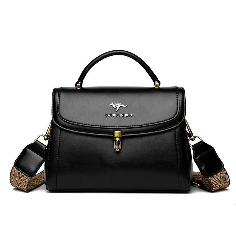 Premium Leather Crossbody Shoulder Bag – Elegant Designer Handbag for Women