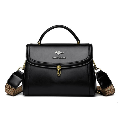 Premium Leather Crossbody Shoulder Bag – Elegant Designer Handbag for Women