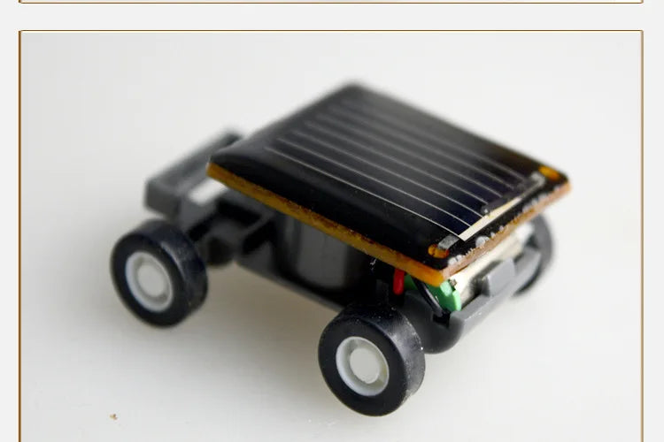 Solar Power Mini Sports Car Smaller Toy Car Educational Gadget Kids Gift Funny Racer