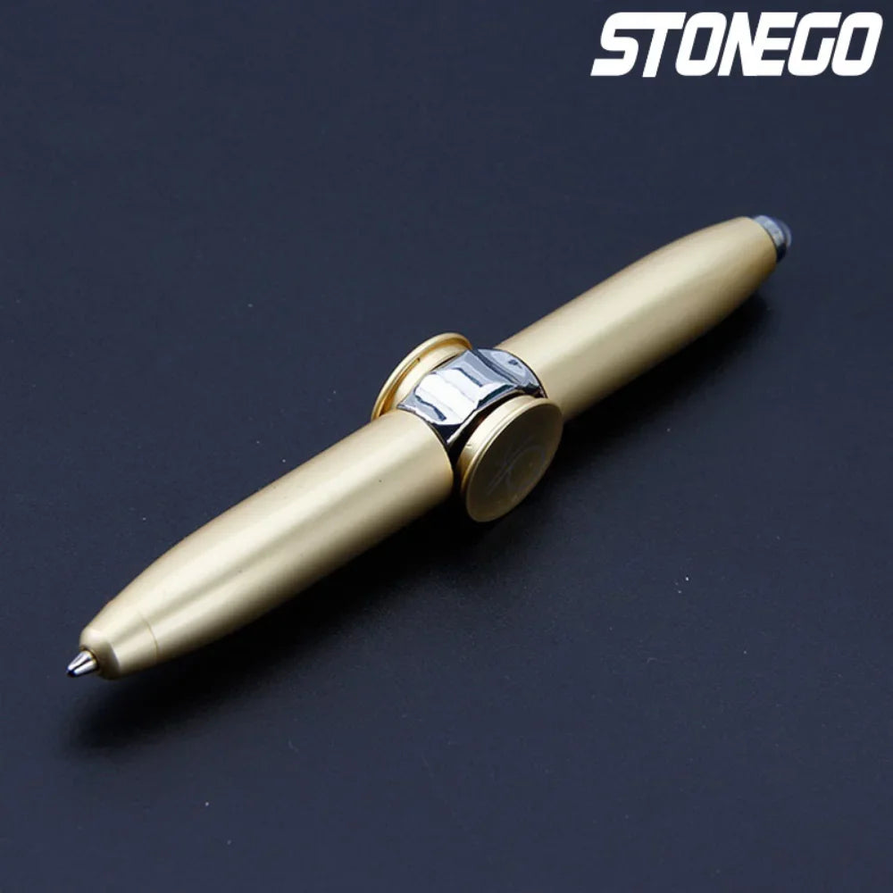 STONEGO Relieve Stress Spinner Pen  Gyroscope Decompression Light Ball