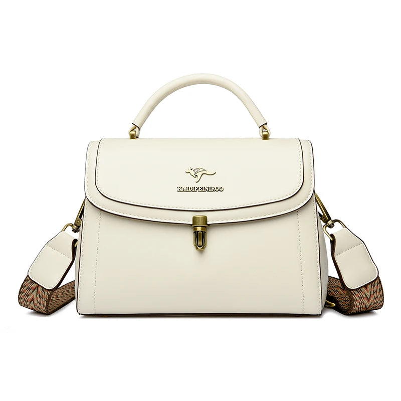 Premium Leather Crossbody Shoulder Bag – Elegant Designer Handbag for Women