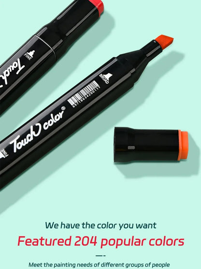 12-262 Colores Double Pen Tip Markers Brush Pens Set Painting Highlighter School Art Supplies for Artist Stationery