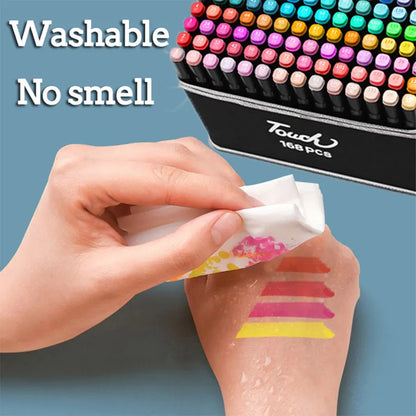 12-262 Colores Double Pen Tip Markers Brush Pens Set Painting Highlighter School Art Supplies for Artist Stationery