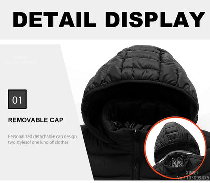 21 Areas Heated Jacket Men Warm Vest USB Self Heating 2025
