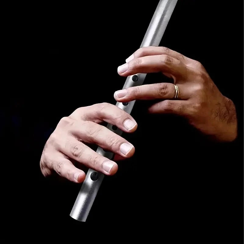 Miwayer Authentic Irish Whistle Flute C/D Key Tin Penny Whistle with 6 Holes Perfect Traditional Irish Music Musical Instrument