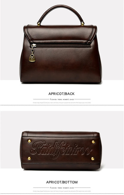 Premium Leather Crossbody Shoulder Bag – Elegant Designer Handbag for Women