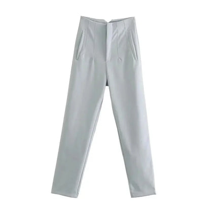 TRAF Fashion Office Wear High waist Pants for Women Formal Pants Office outfits