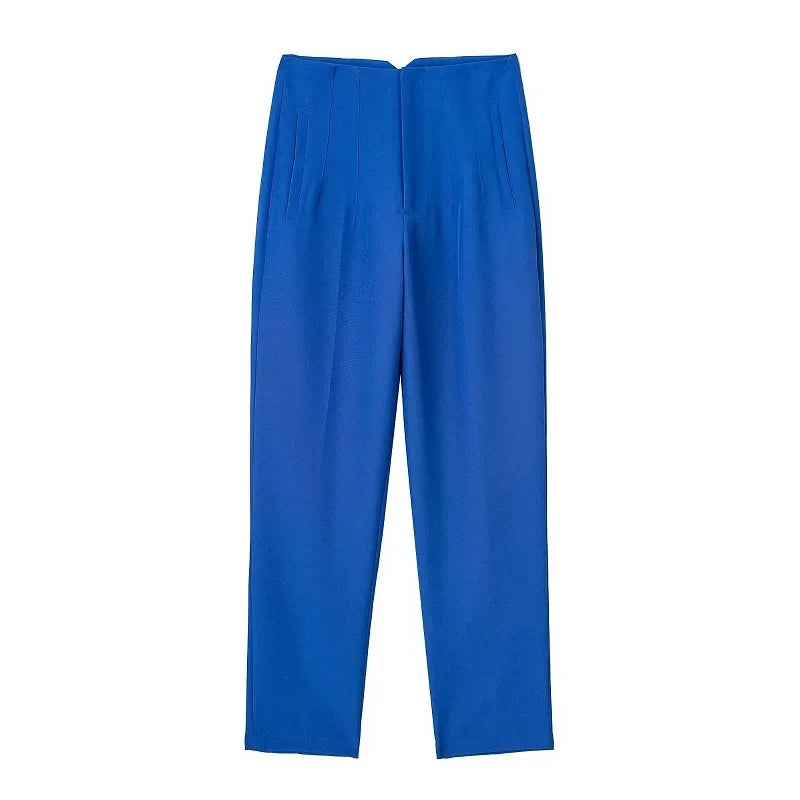 TRAF Fashion Office Wear High waist Pants for Women Formal Pants Office outfits