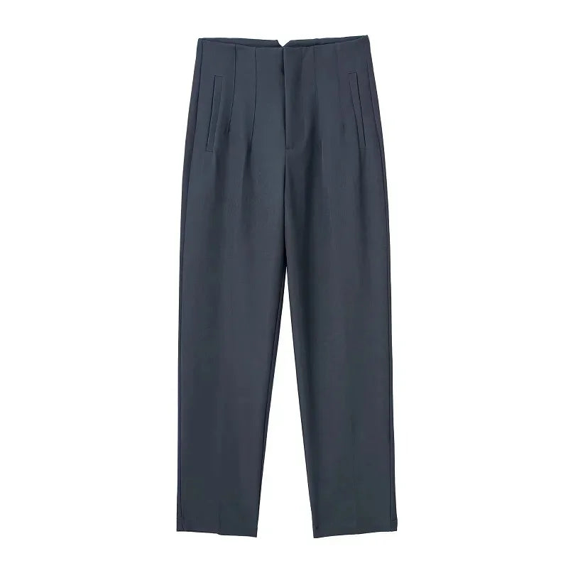 TRAF Fashion Office Wear High waist Pants for Women Formal Pants Office outfits