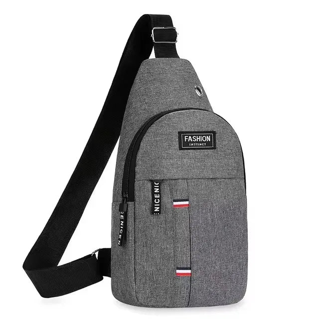 Chest Bag Men's One Shoulder Crossbody Bag Large Capacity Outdoor Sports
