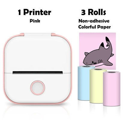 Phomemo T02 Mini Thermal Printer Wireless Mini Pocket Printer, Adhesive Sticker Printer for DIY, Journal, Student Birthday Gift