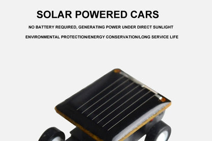 Solar Power Mini Sports Car Smaller Toy Car Educational Gadget Kids Gift Funny Racer