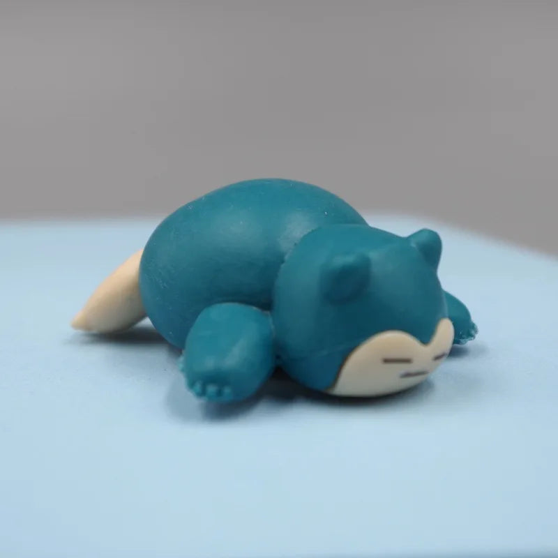 5 Pcs/Lot Snorlax Mini Figure 1.8-3cm Micro Landscape Cake Decoration Kawaii Ornaments