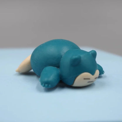 5 Pcs/Lot Snorlax Mini Figure 1.8-3cm Micro Landscape Cake Decoration Kawaii Ornaments
