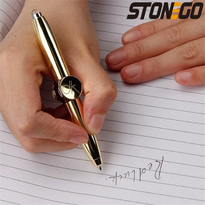 STONEGO Relieve Stress Spinner Pen  Gyroscope Decompression Light Ball