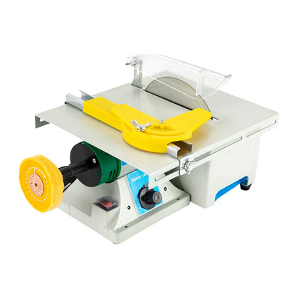Table Saw 5-in-1 Bench Grinder – 750W Copper Motor, 6" Saw Blades, Adjustable Speed