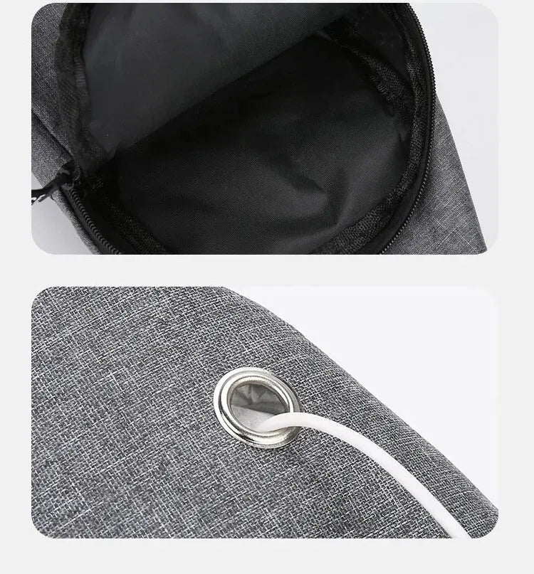 Chest Bag Men's One Shoulder Crossbody Bag Large Capacity Outdoor Sports